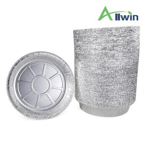 360-Pack 6-Inch Round Disposable Aluminum Foil Pans With Clear Plastic Dome Lids - Heavy Duty